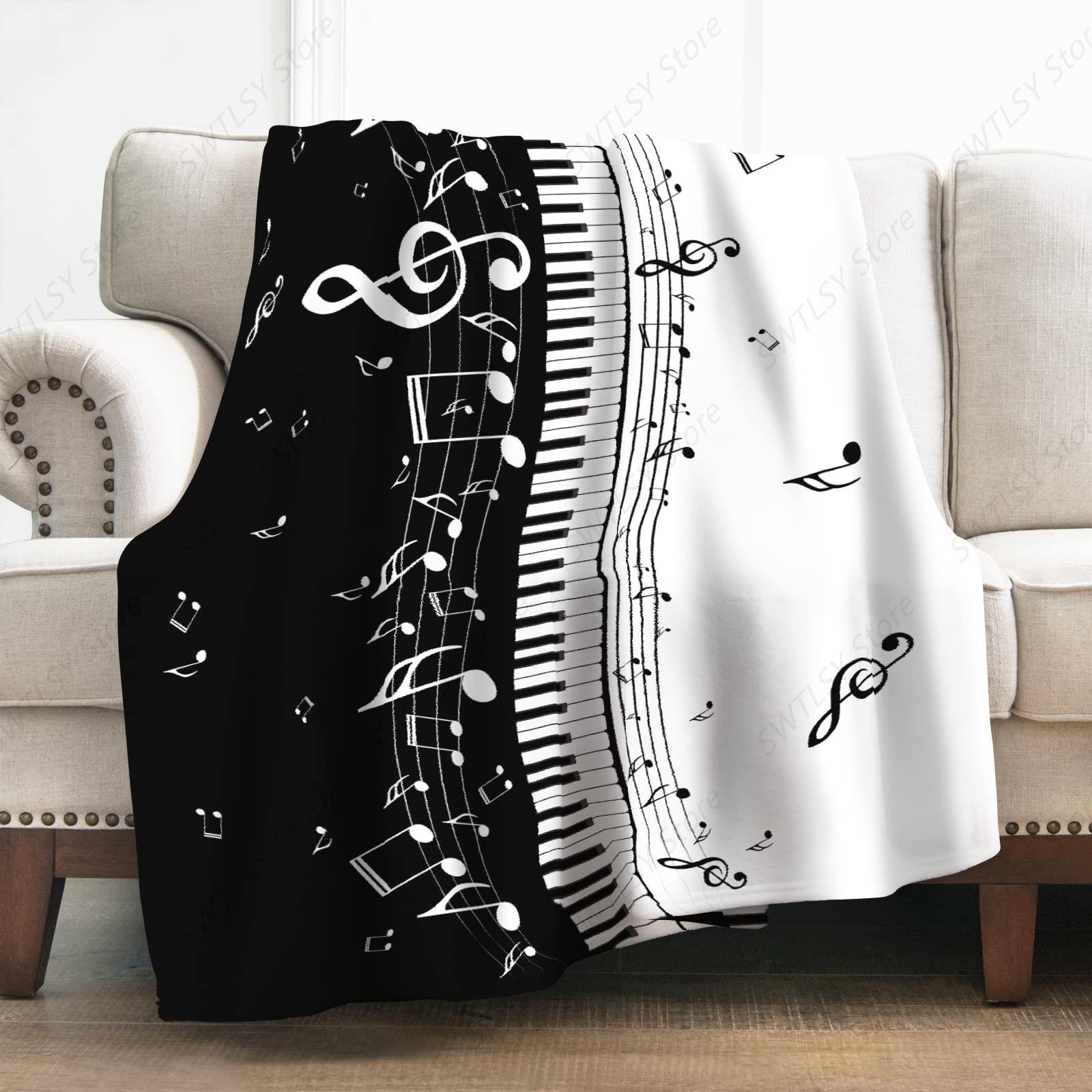 Home Textiles Notes - Coperta musicale Regali per donne Ragazze