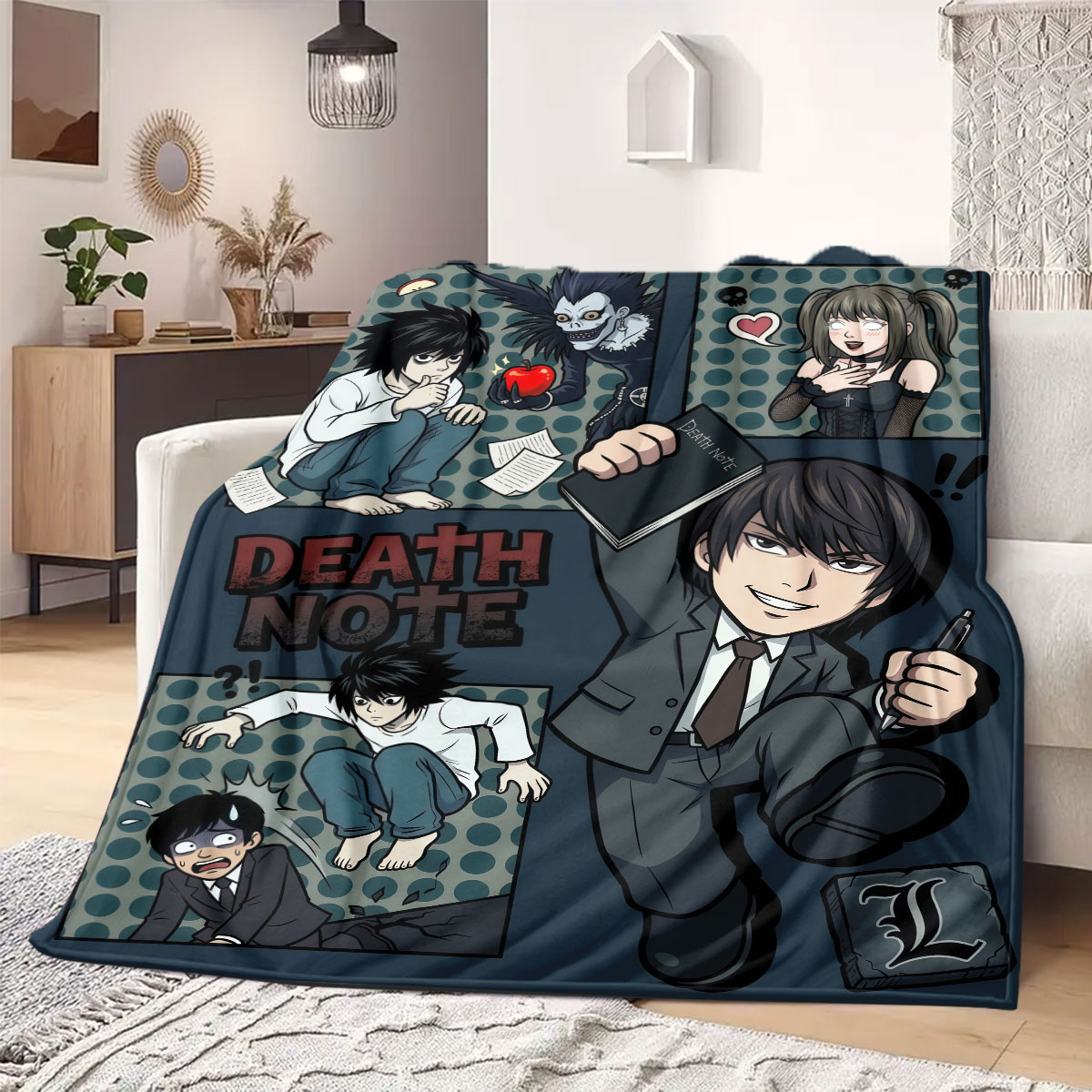 Coperta in flanella Death Note - Home Textiles Notes recensione e prezzo